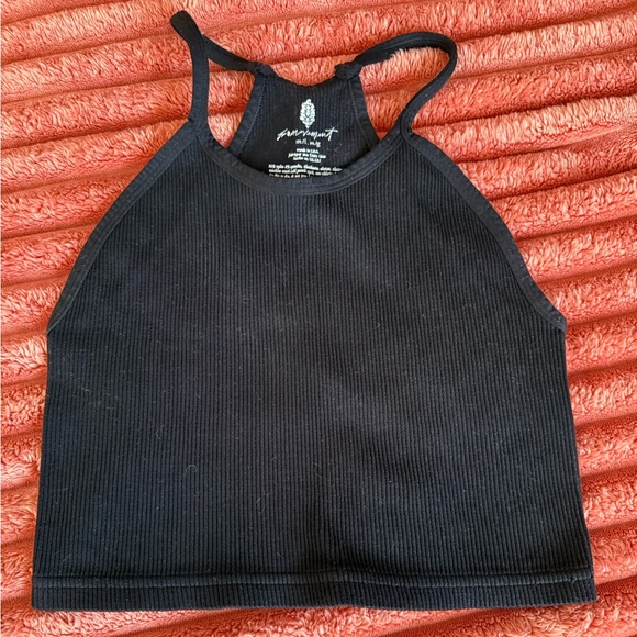 FP Movement by Free People Tops - FP Movement Free People Black Happiness Runs Crop Tank